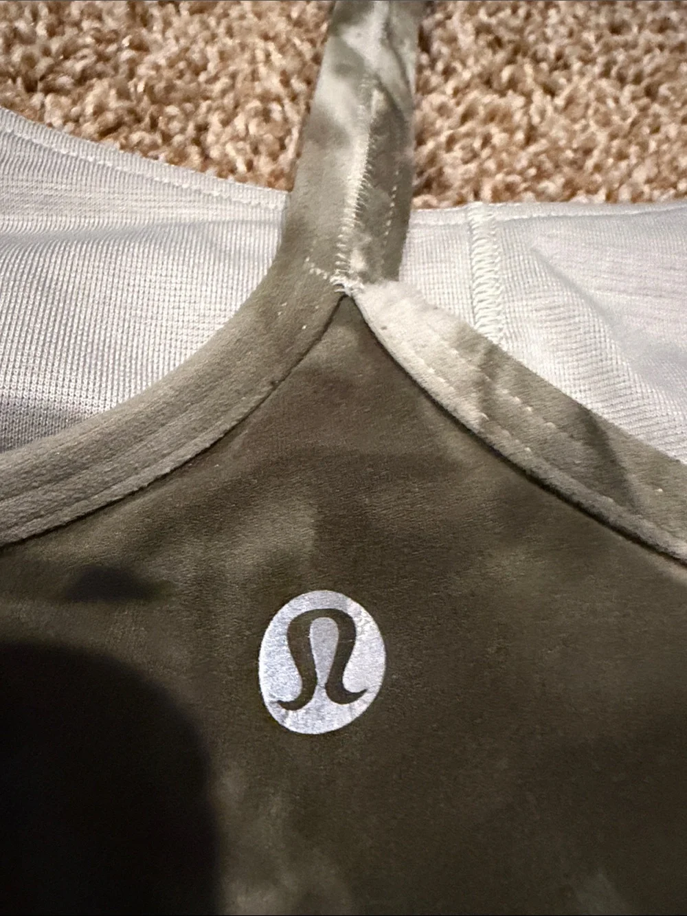 🐍lululemon athletica Olive Green Tie-Dye Double-Strap Tote